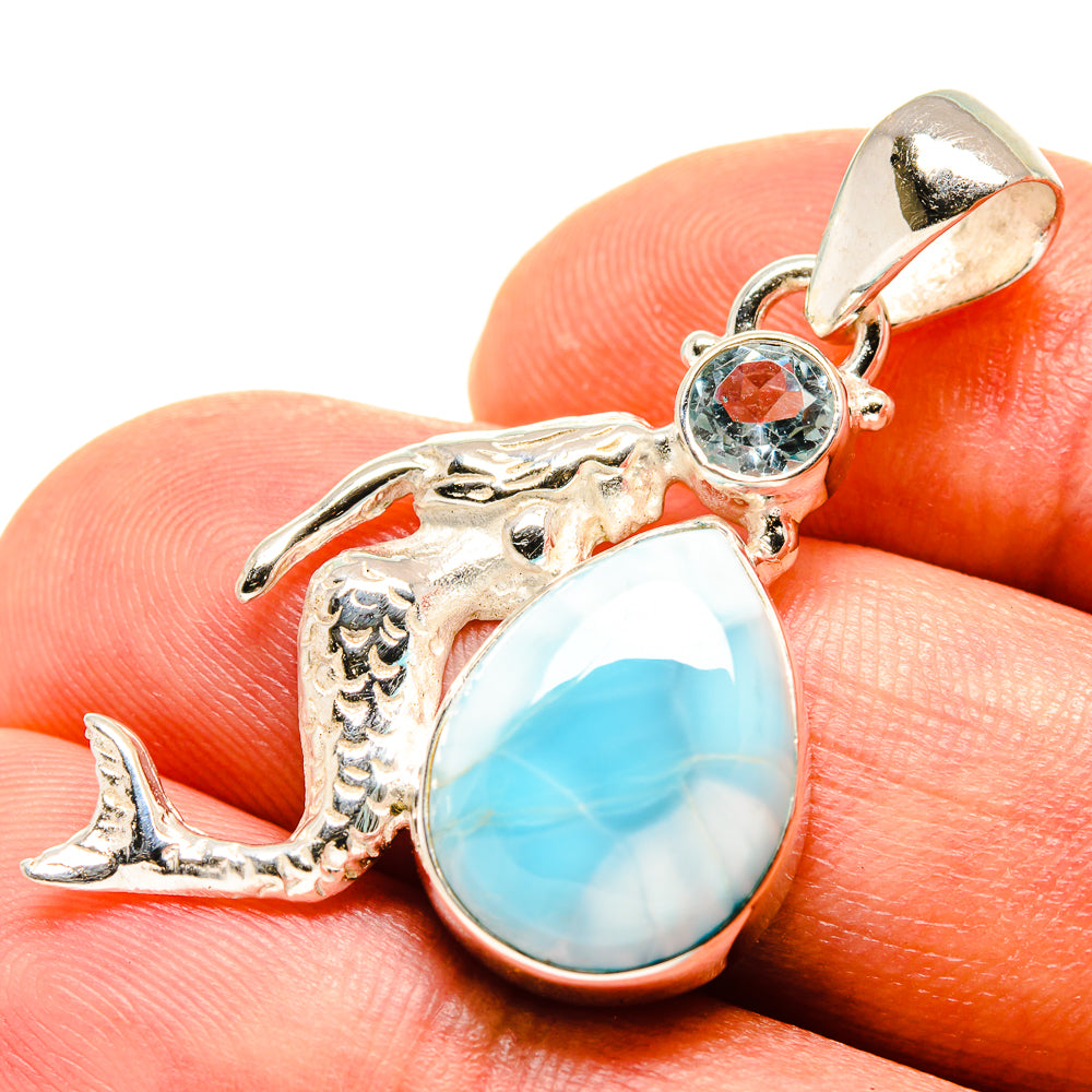 Larimar Pendants handcrafted by Anasilvercos - PD758307