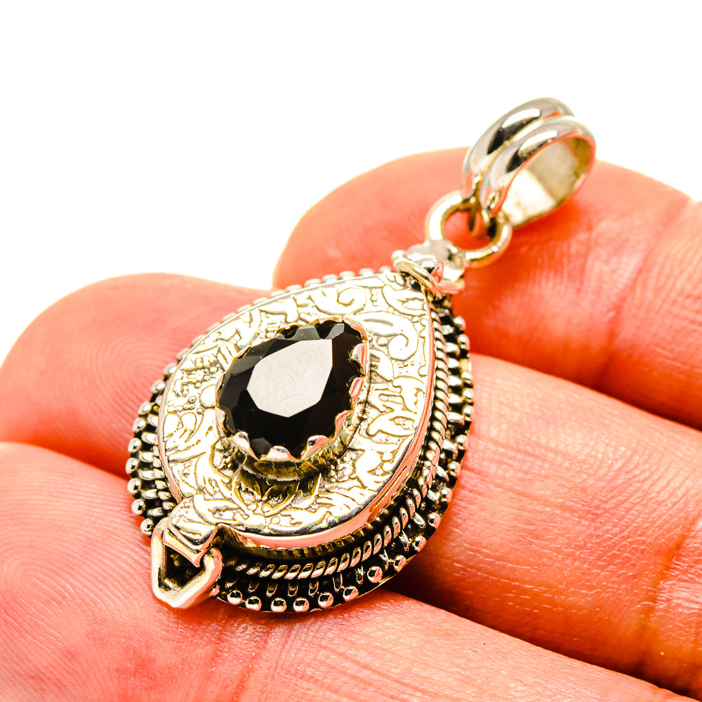 Black Onyx Pendants handcrafted by Anasilvercos - PD758311
