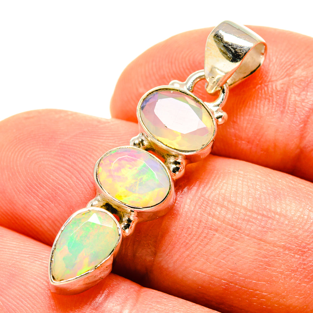 Ethiopian Opal Pendants handcrafted by Anasilvercos - PD758321
