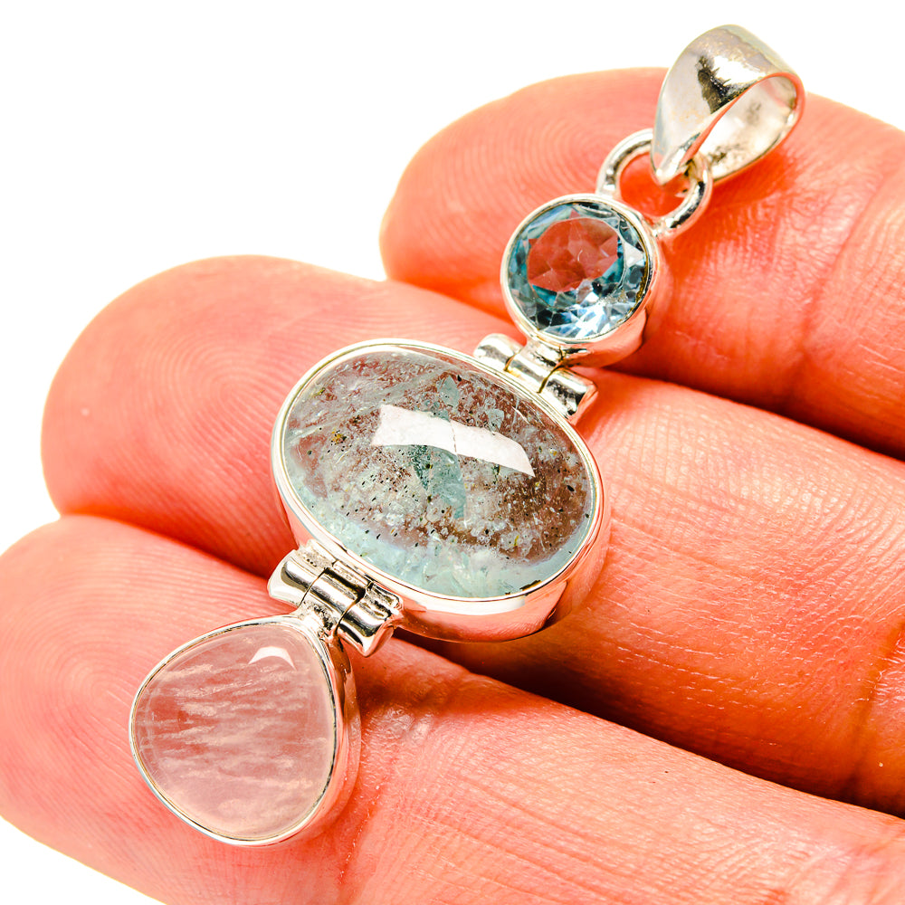 Aquamarine Pendants handcrafted by Anasilvercos - PD758323