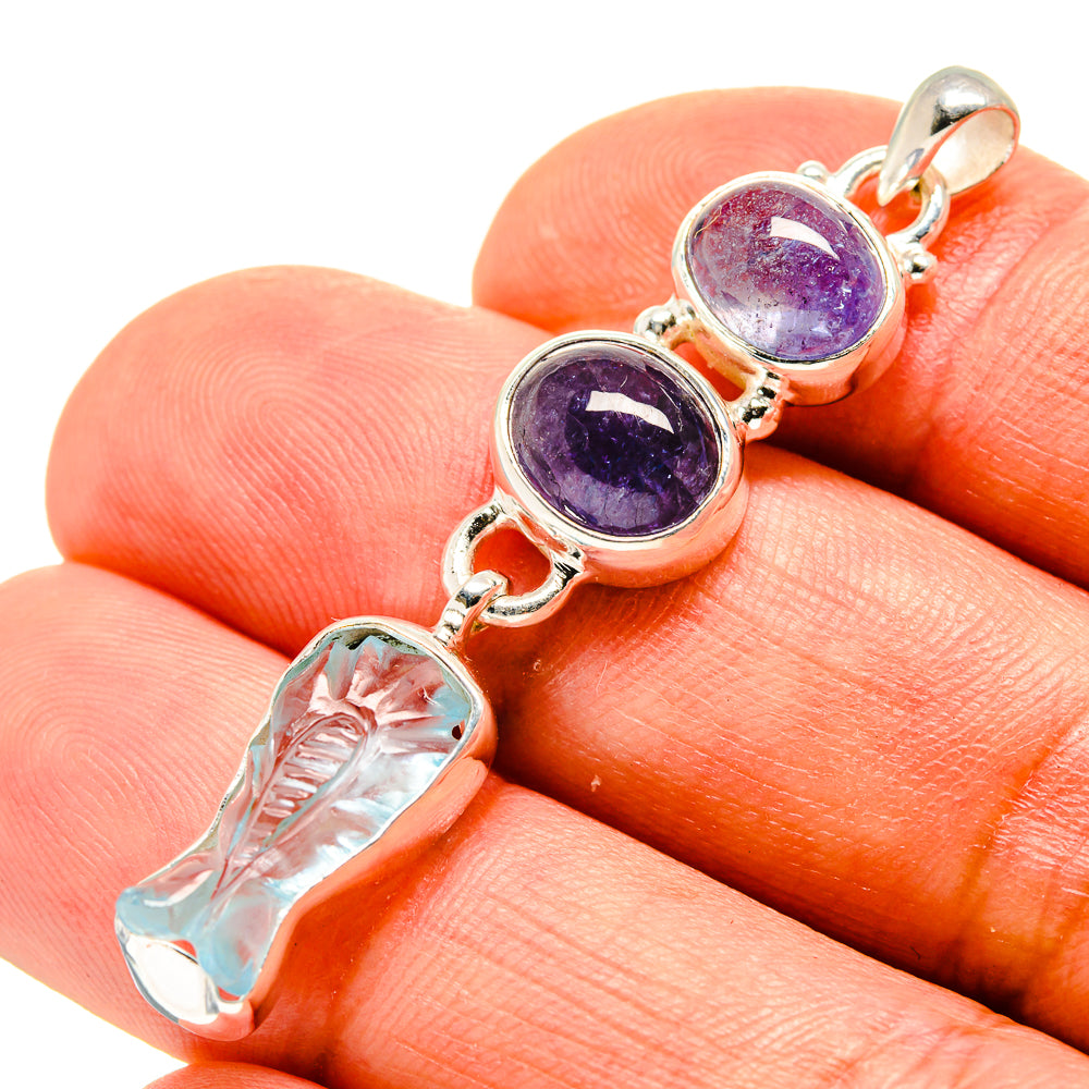 Aquamarine Pendants handcrafted by Anasilvercos - PD758325