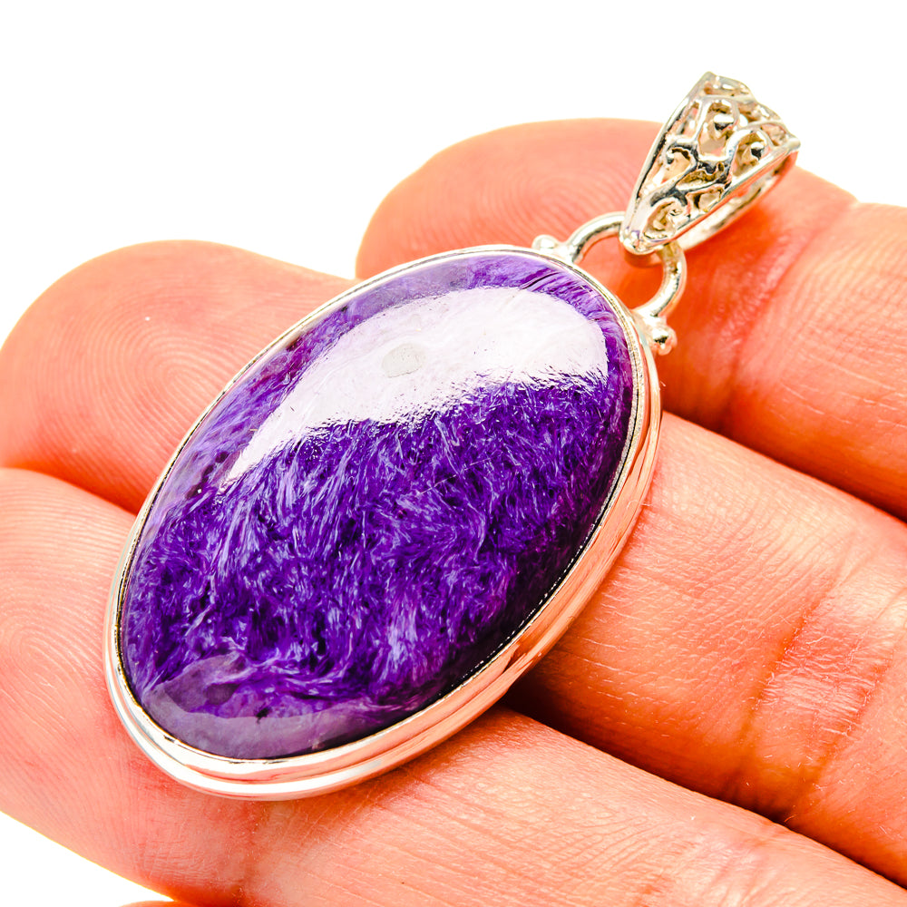 Charoite Pendants handcrafted by Anasilvercos - PD758337