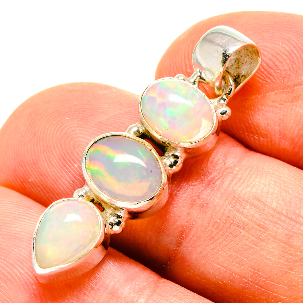 Ethiopian Opal Pendants handcrafted by Anasilvercos - PD758345