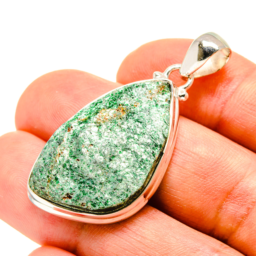 Green Fuchsite Pendants handcrafted by Anasilvercos - PD758347
