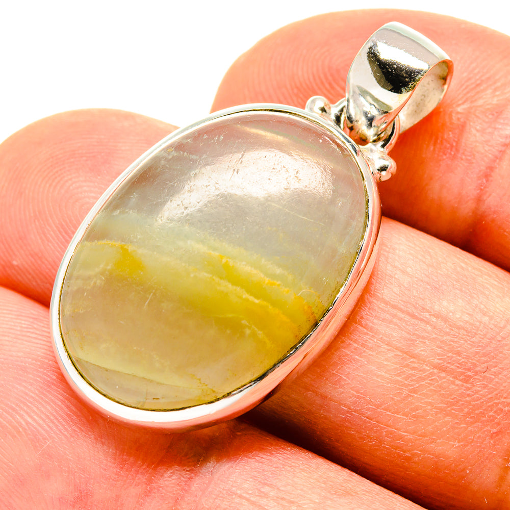 Green Fluorite Pendants handcrafted by Anasilvercos - PD758358
