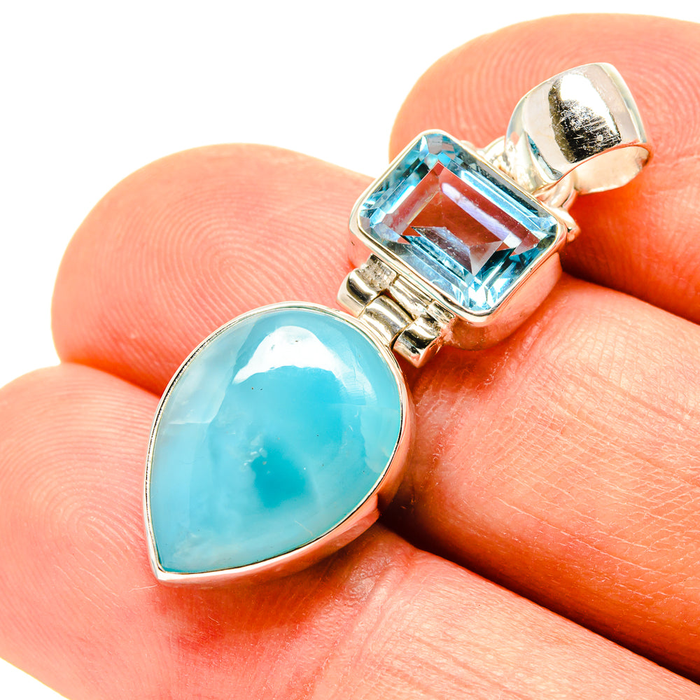 Larimar Pendants handcrafted by Anasilvercos - PD758371