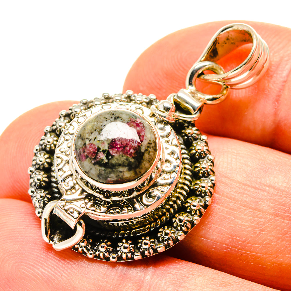 Russian Eudialyte Pendants handcrafted by Anasilvercos - PD758392