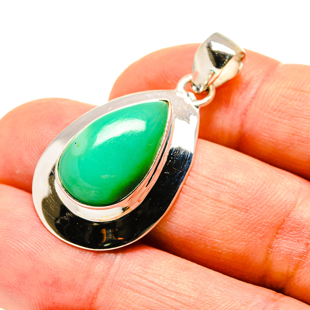 Chrysoprase Pendants handcrafted by Anasilvercos - PD758397