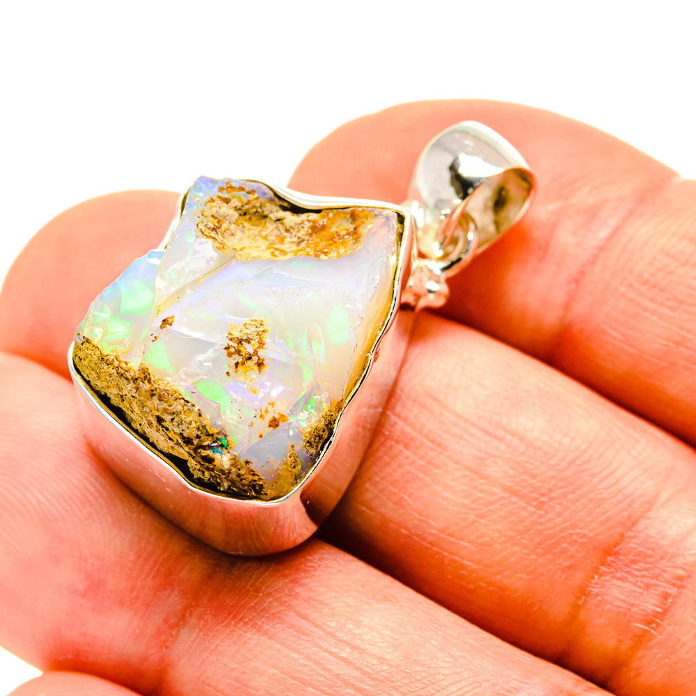 Ethiopian Opal Pendants handcrafted by Anasilvercos - PD758400