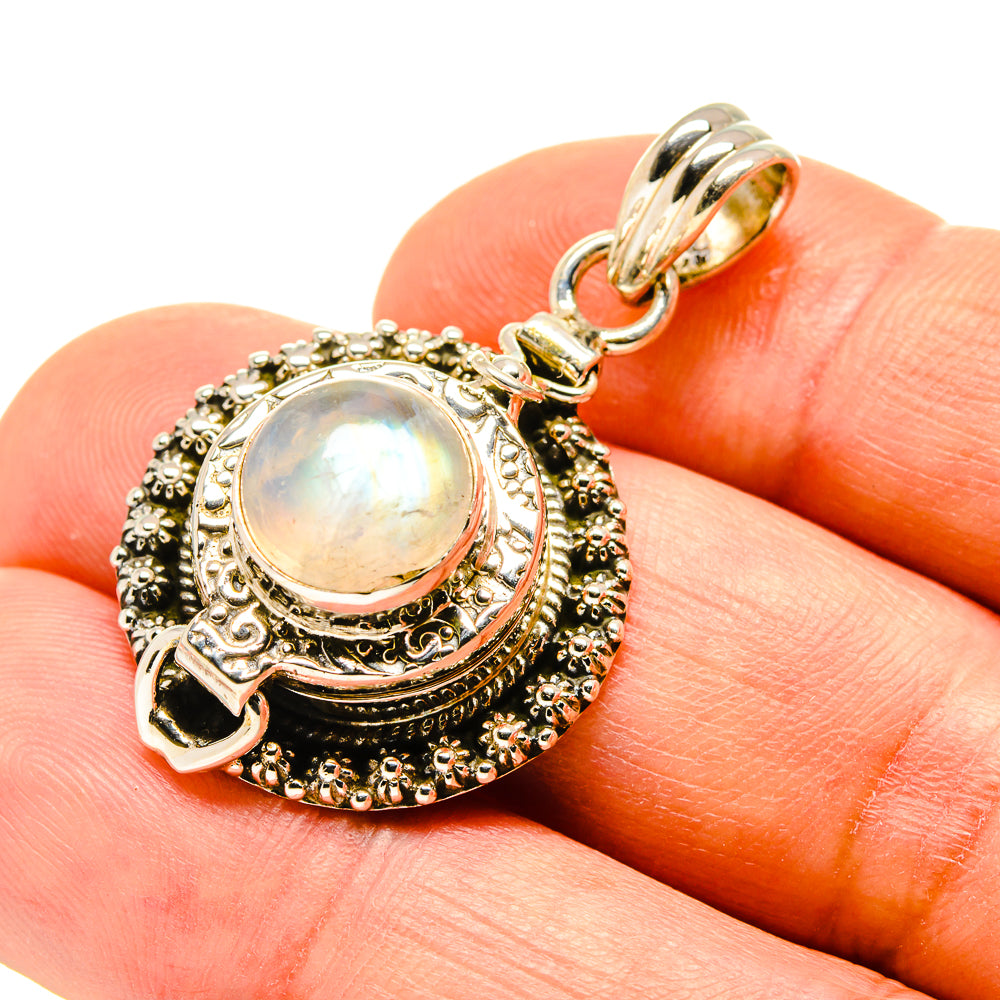 Rainbow Moonstone Pendants handcrafted by Anasilvercos - PD758402
