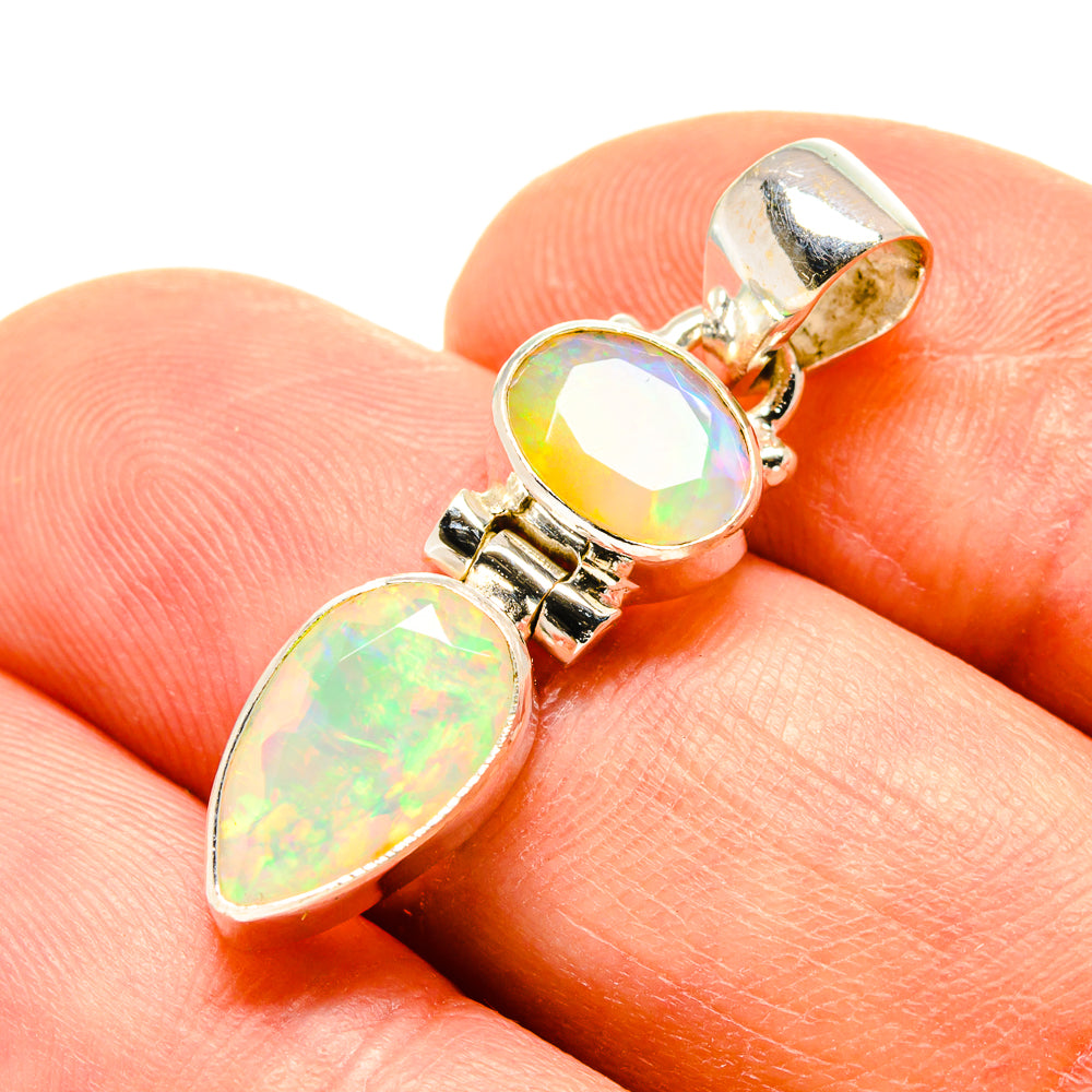 Ethiopian Opal Pendants handcrafted by Anasilvercos - PD758403