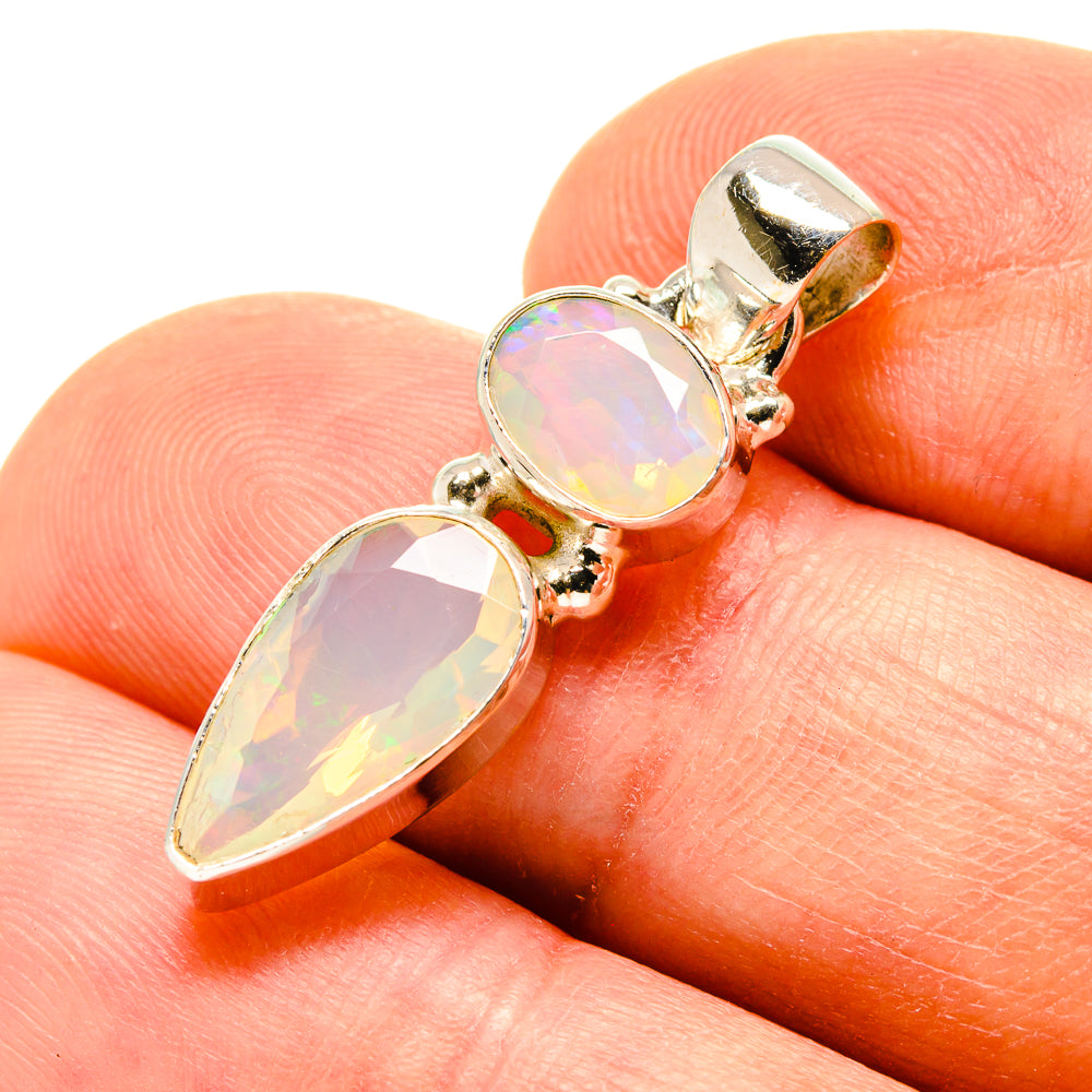 Ethiopian Opal Pendants handcrafted by Anasilvercos - PD758406