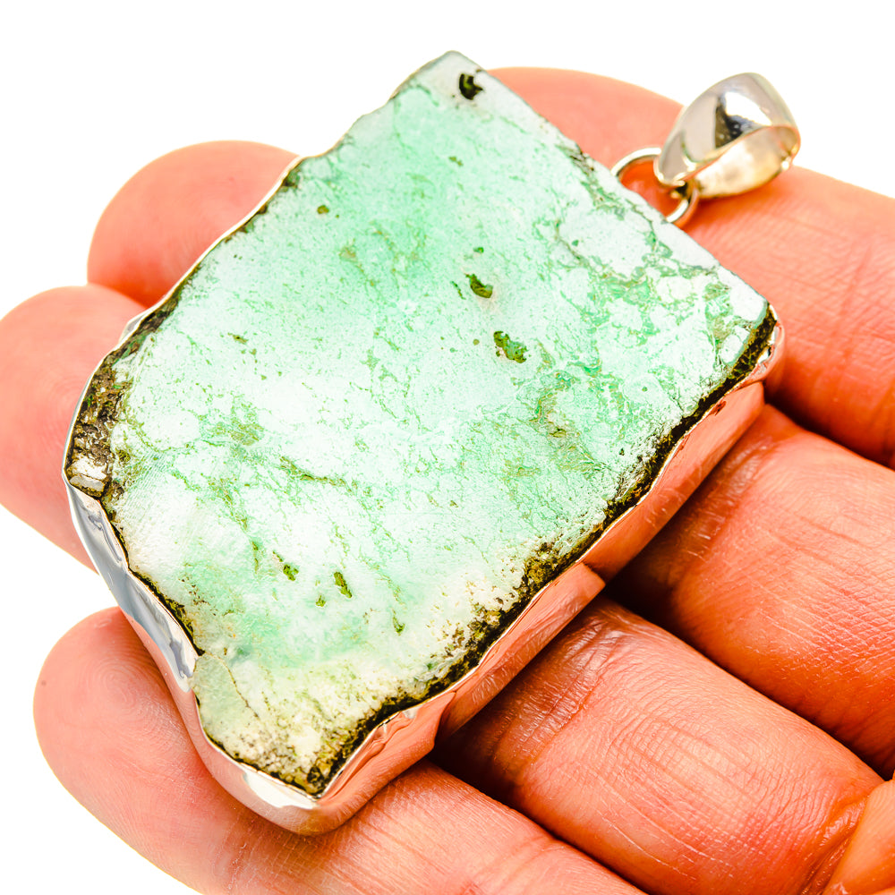 Chrysoprase Pendants handcrafted by Anasilvercos - PD758411