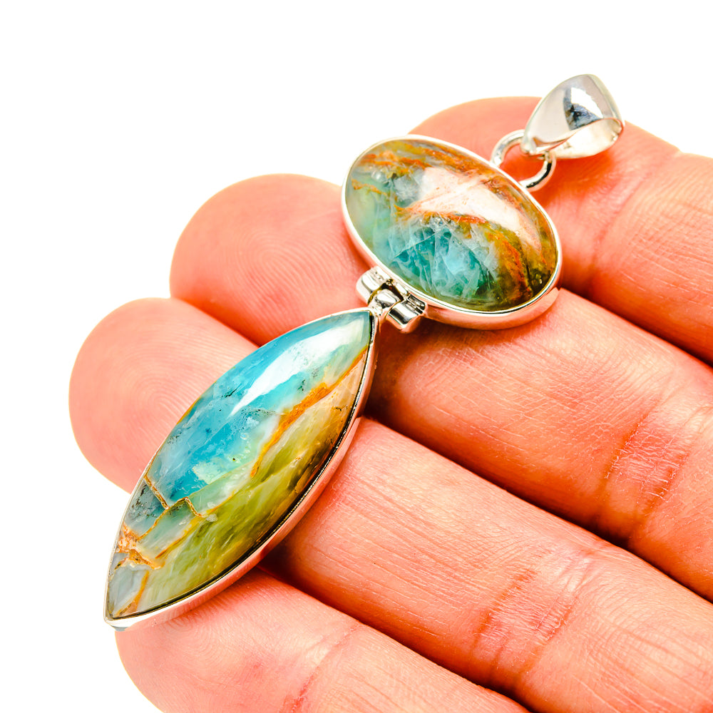 Peruvian Opal Pendants handcrafted by Anasilvercos - PD758412
