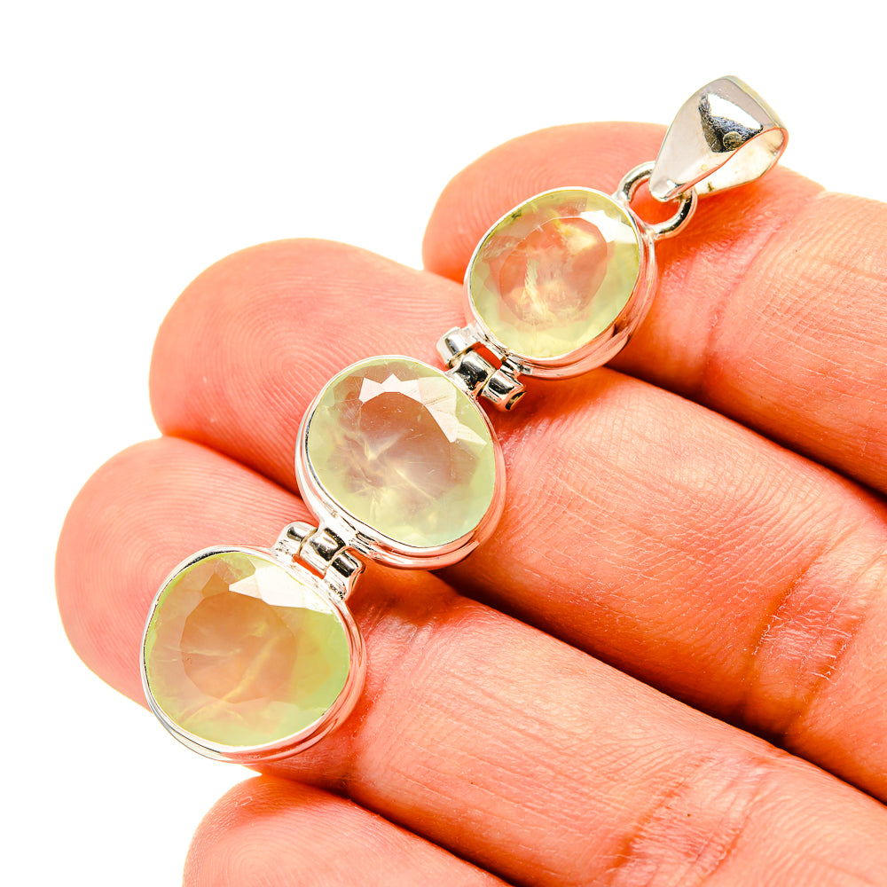 Prehnite Pendants handcrafted by Anasilvercos - PD758417