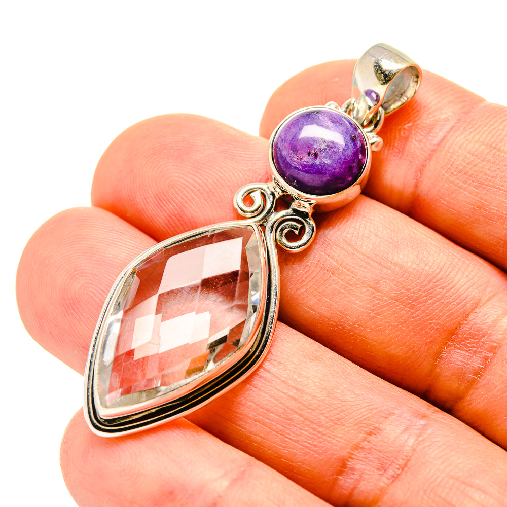 White Quartz Pendants handcrafted by Anasilvercos - PD758422