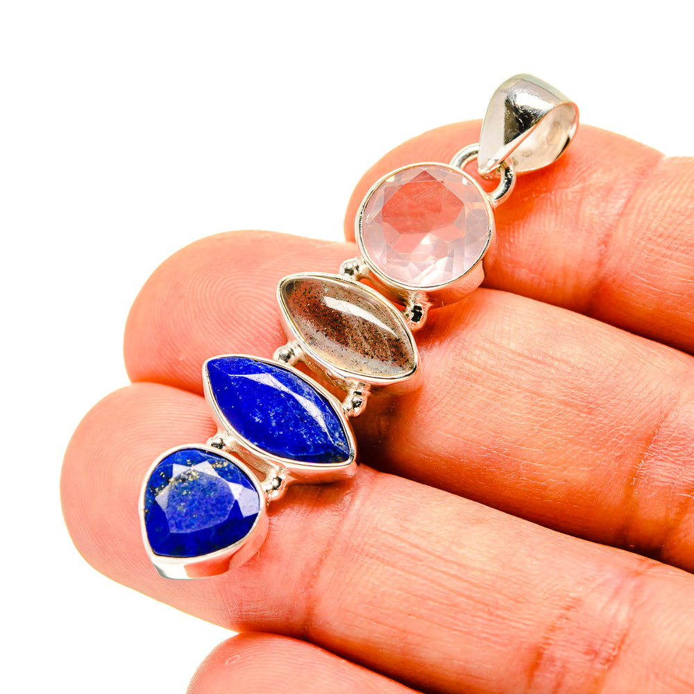Lapis Lazuli Pendants handcrafted by Anasilvercos - PD758425