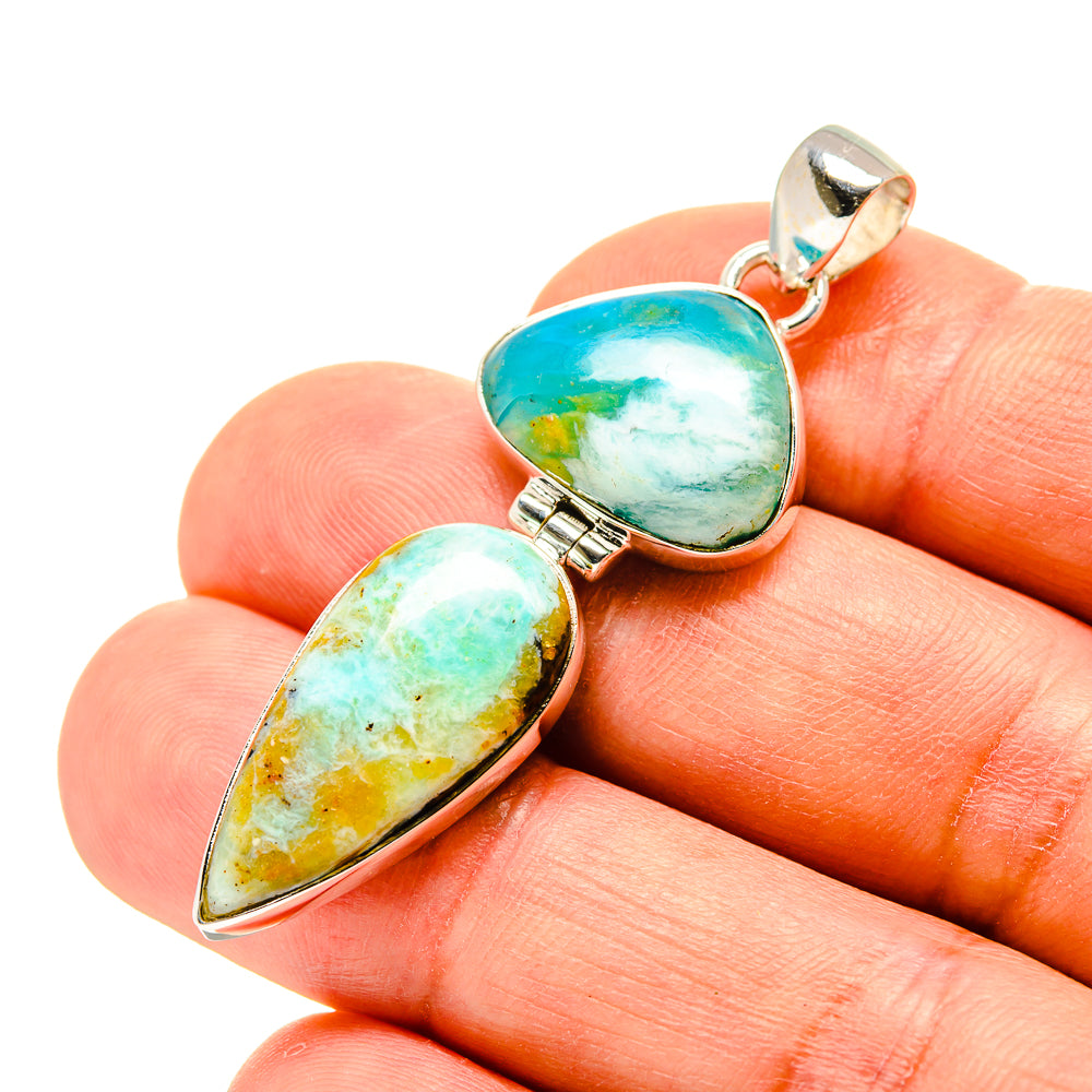 Peruvian Opal Pendants handcrafted by Anasilvercos - PD758430