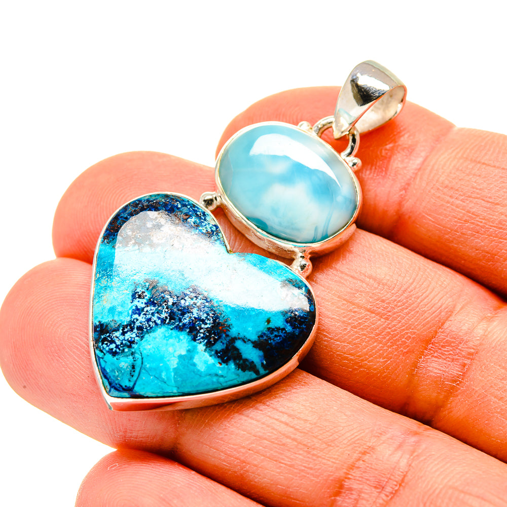 Shattuckite Pendants handcrafted by Anasilvercos - PD758433