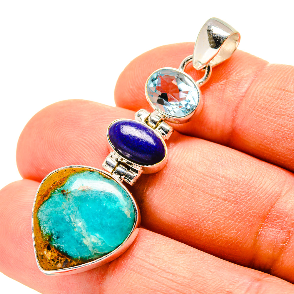 Peruvian Opal Pendants handcrafted by Anasilvercos - PD758442