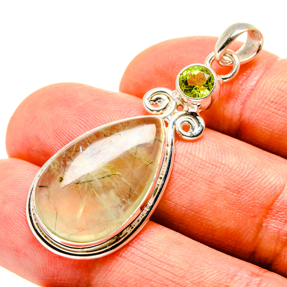 Prehnite Pendants handcrafted by Anasilvercos - PD758444