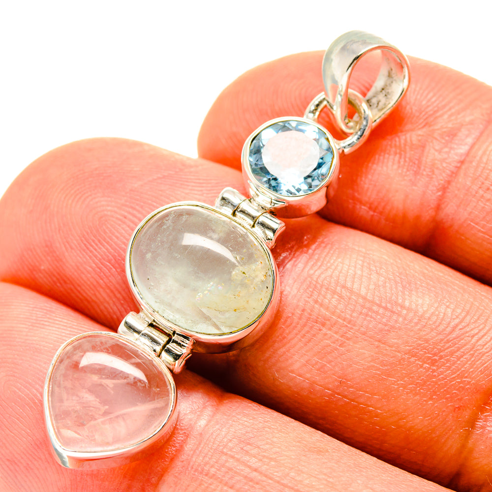 Aquamarine Pendants handcrafted by Anasilvercos - PD758455