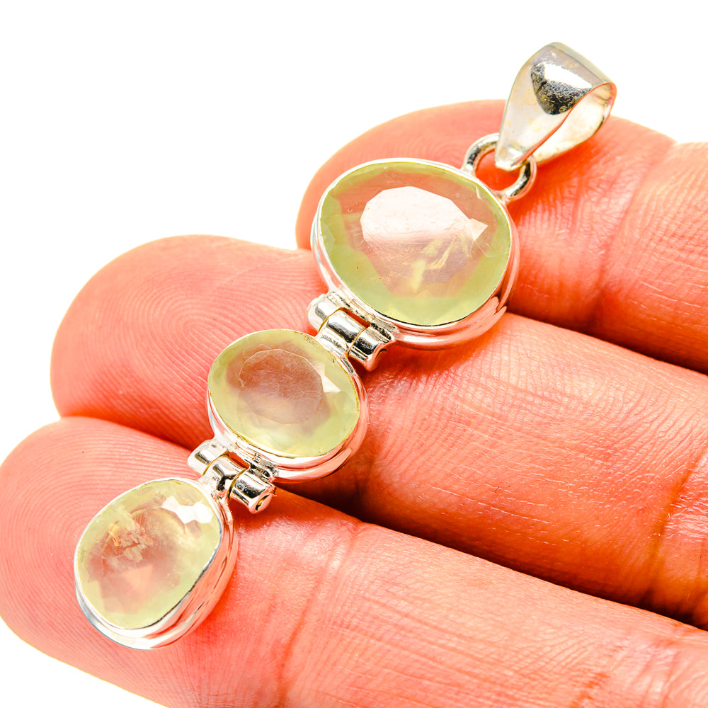 Prehnite Pendants handcrafted by Anasilvercos - PD758462