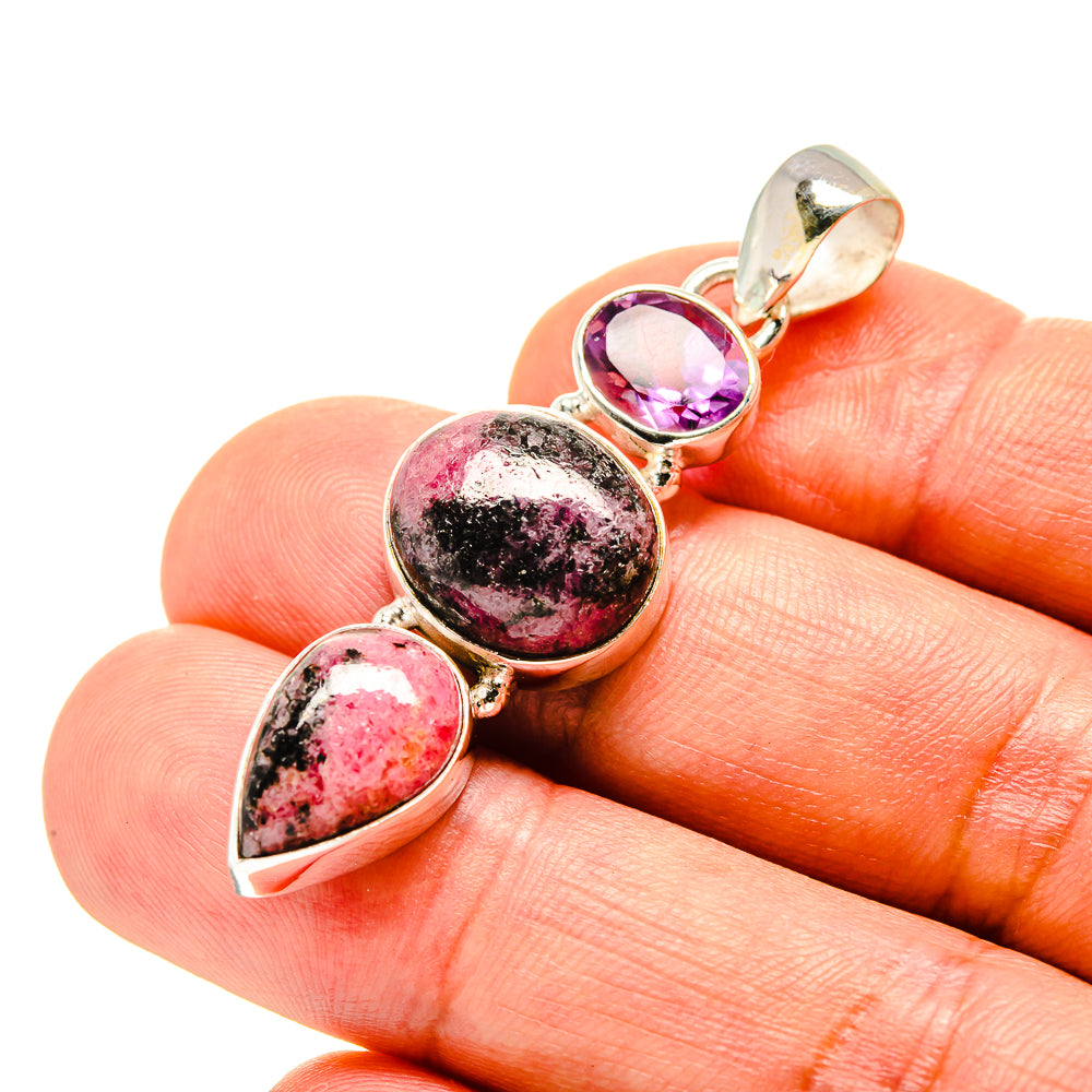 Rhodonite Pendants handcrafted by Anasilvercos - PD758464