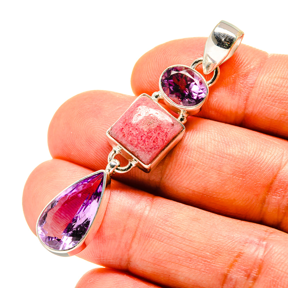 Rhodochrosite Pendants handcrafted by Anasilvercos - PD758465