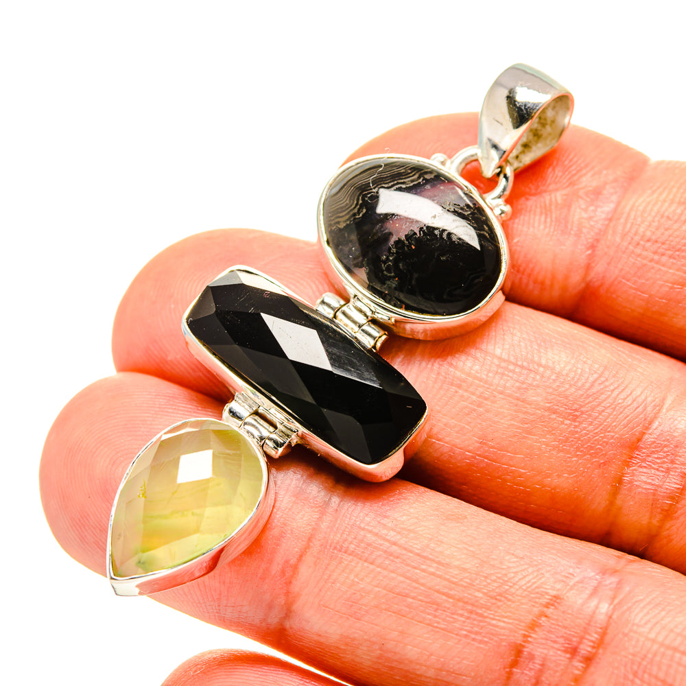 Black Onyx Pendants handcrafted by Anasilvercos - PD758467