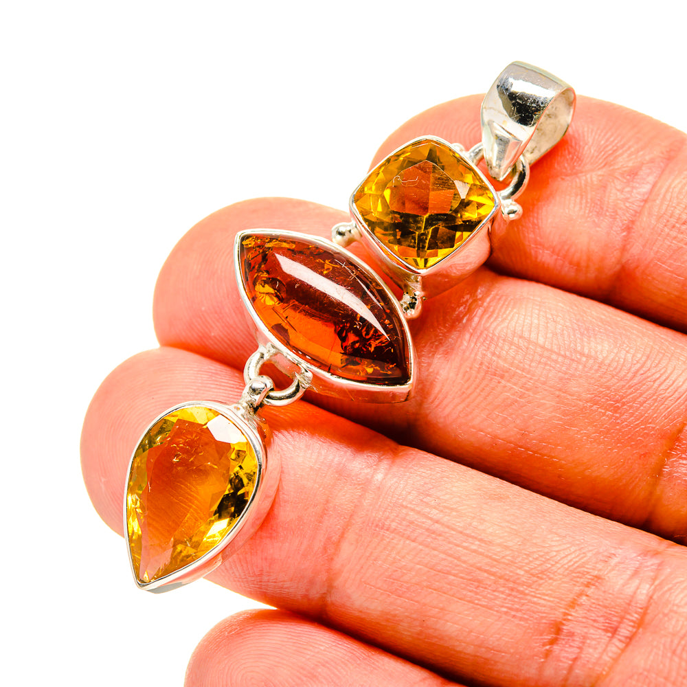 Baltic Amber Pendants handcrafted by Anasilvercos - PD758469