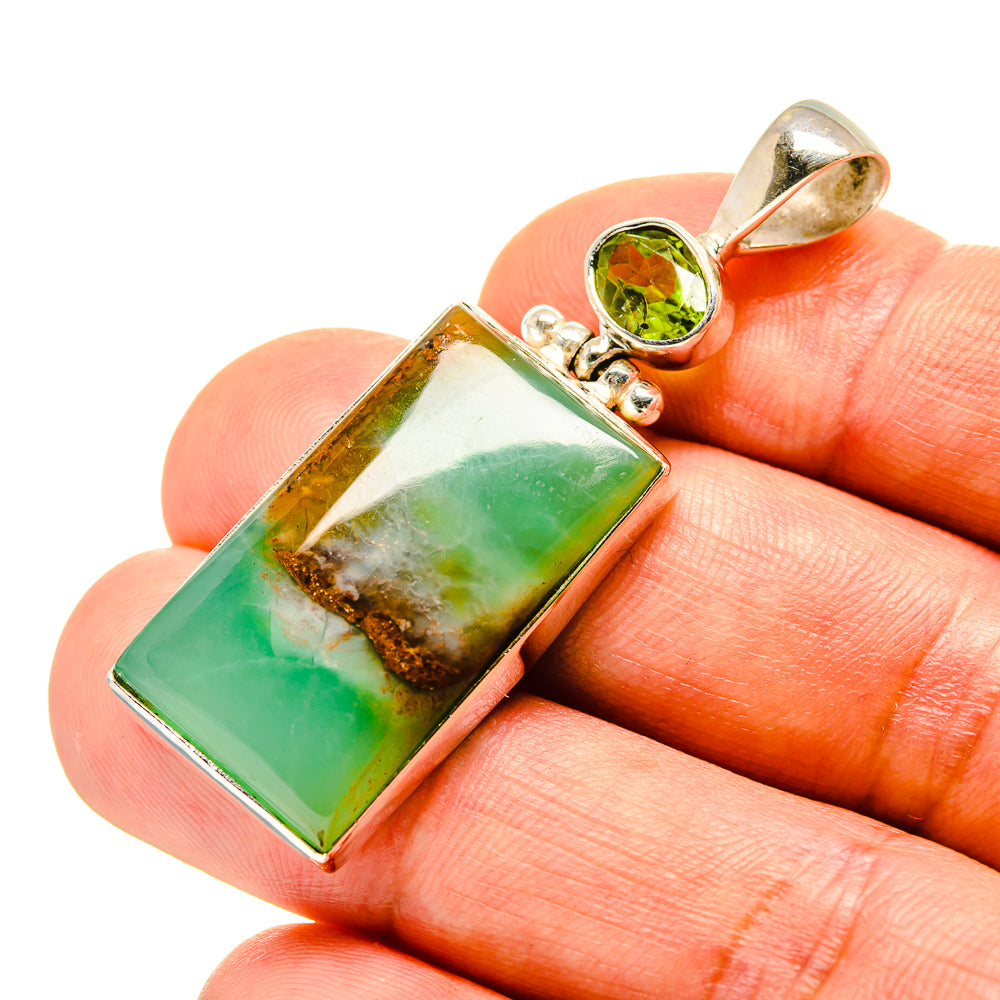 Chrysoprase Pendants handcrafted by Anasilvercos - PD758471