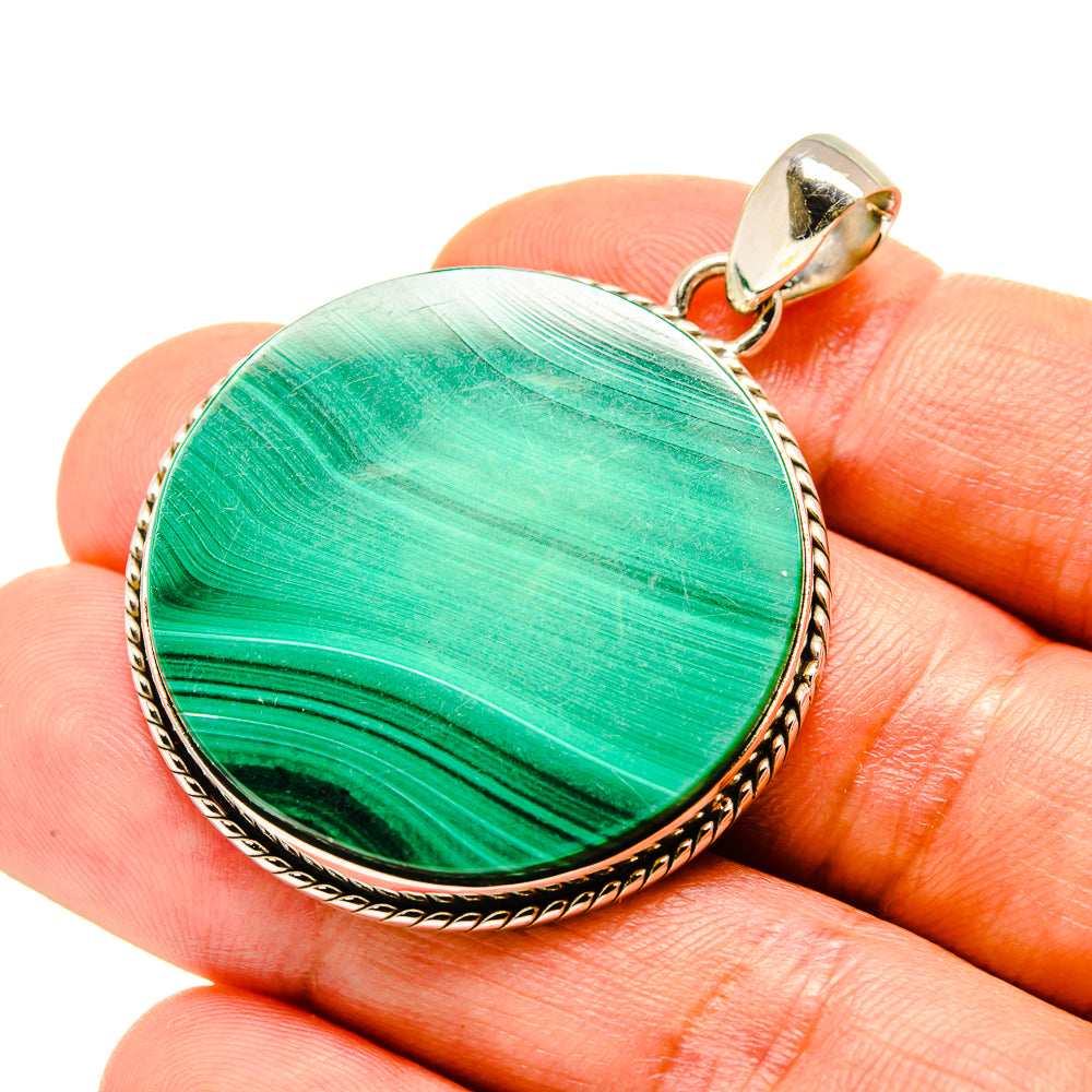 Malachite Pendants handcrafted by Anasilvercos - PD758473