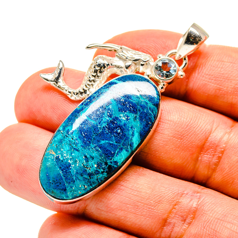 Shattuckite Pendants handcrafted by Anasilvercos - PD758478