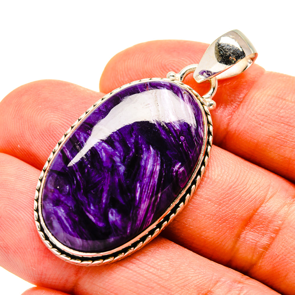Charoite Pendants handcrafted by Anasilvercos - PD758482