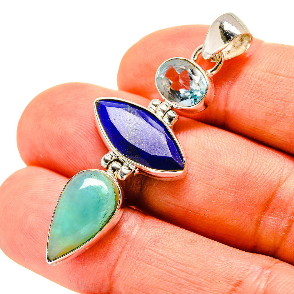 Peruvian Opal Pendants handcrafted by Anasilvercos - PD758489