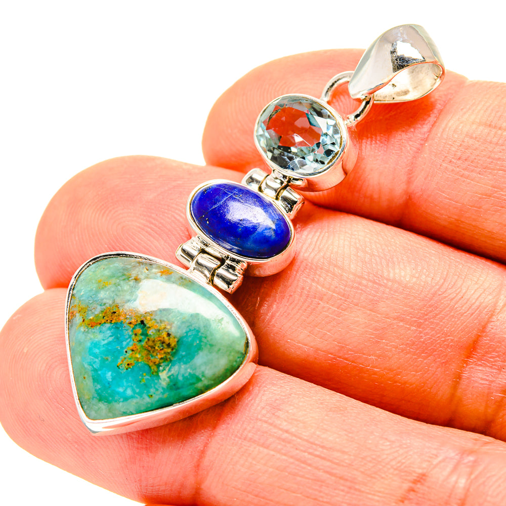 Peruvian Opal Pendants handcrafted by Anasilvercos - PD758490