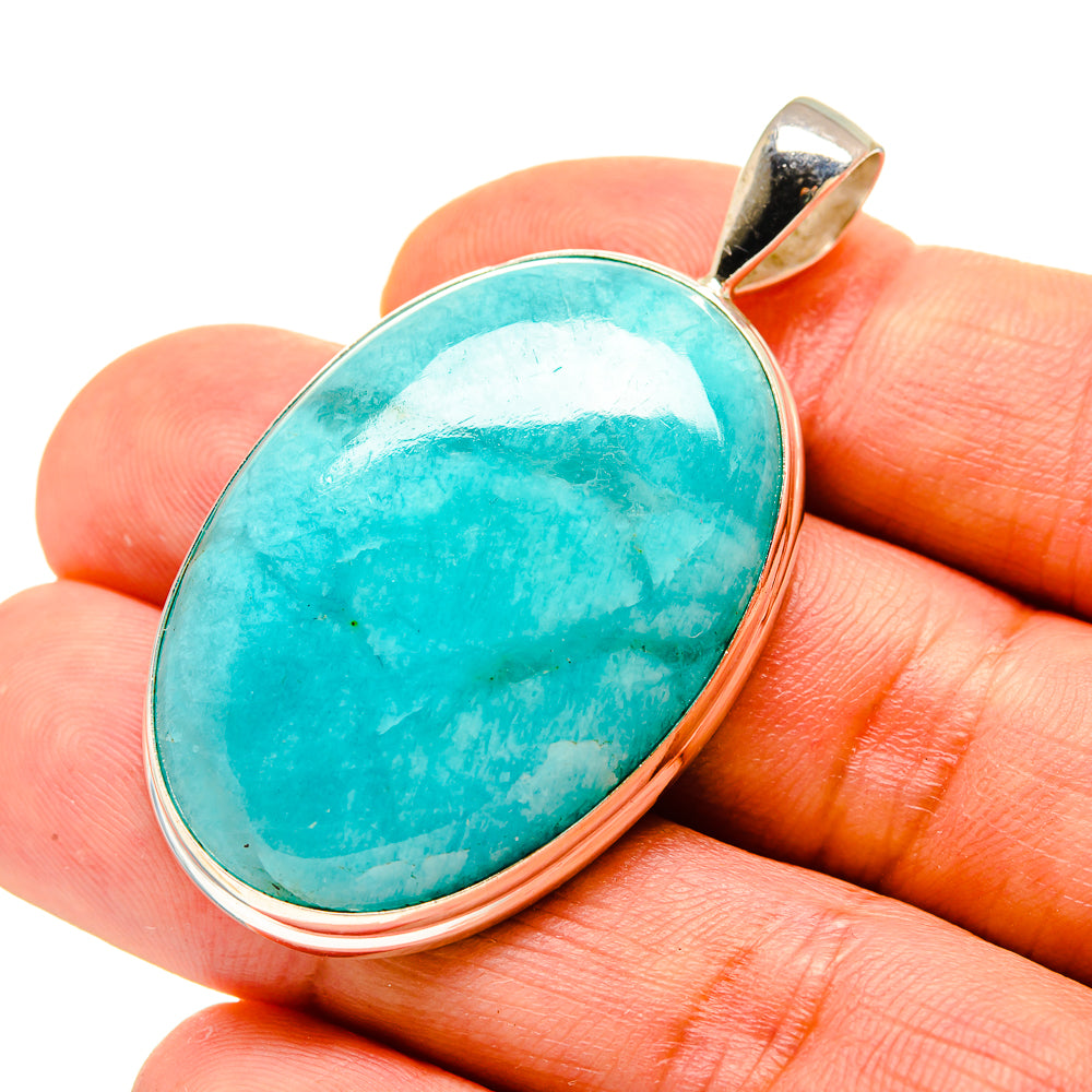 Peruvian Amazonite Pendants handcrafted by Anasilvercos - PD758491