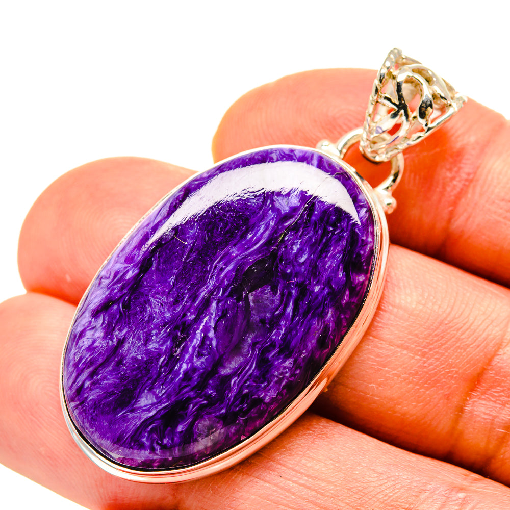 Charoite Pendants handcrafted by Anasilvercos - PD758495