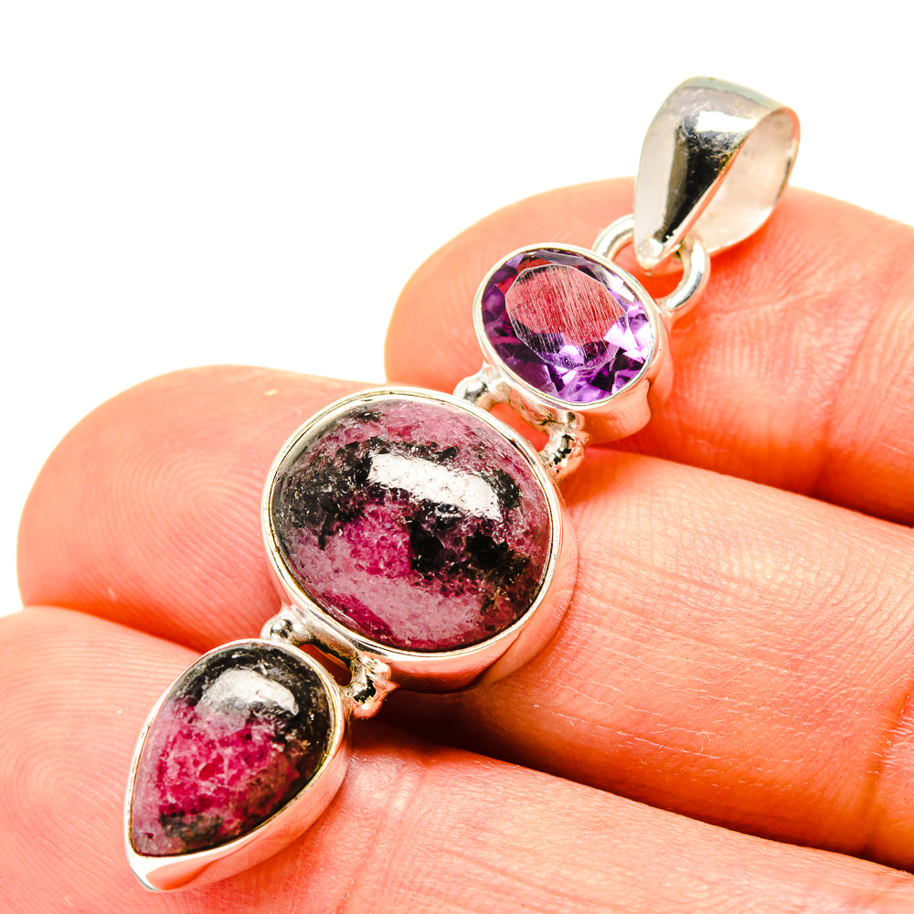 Rhodonite Pendants handcrafted by Anasilvercos - PD758501