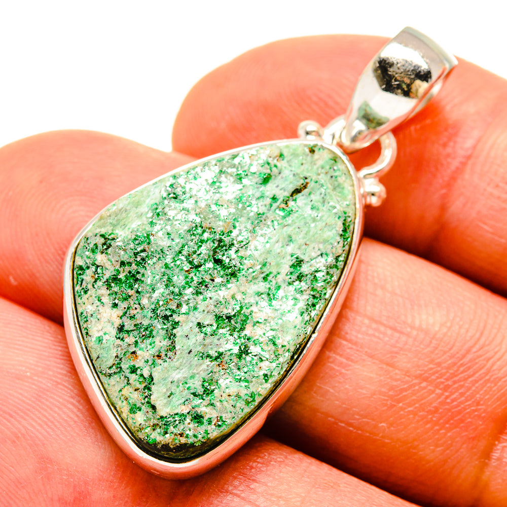 Green Fuchsite Pendants handcrafted by Anasilvercos - PD758507