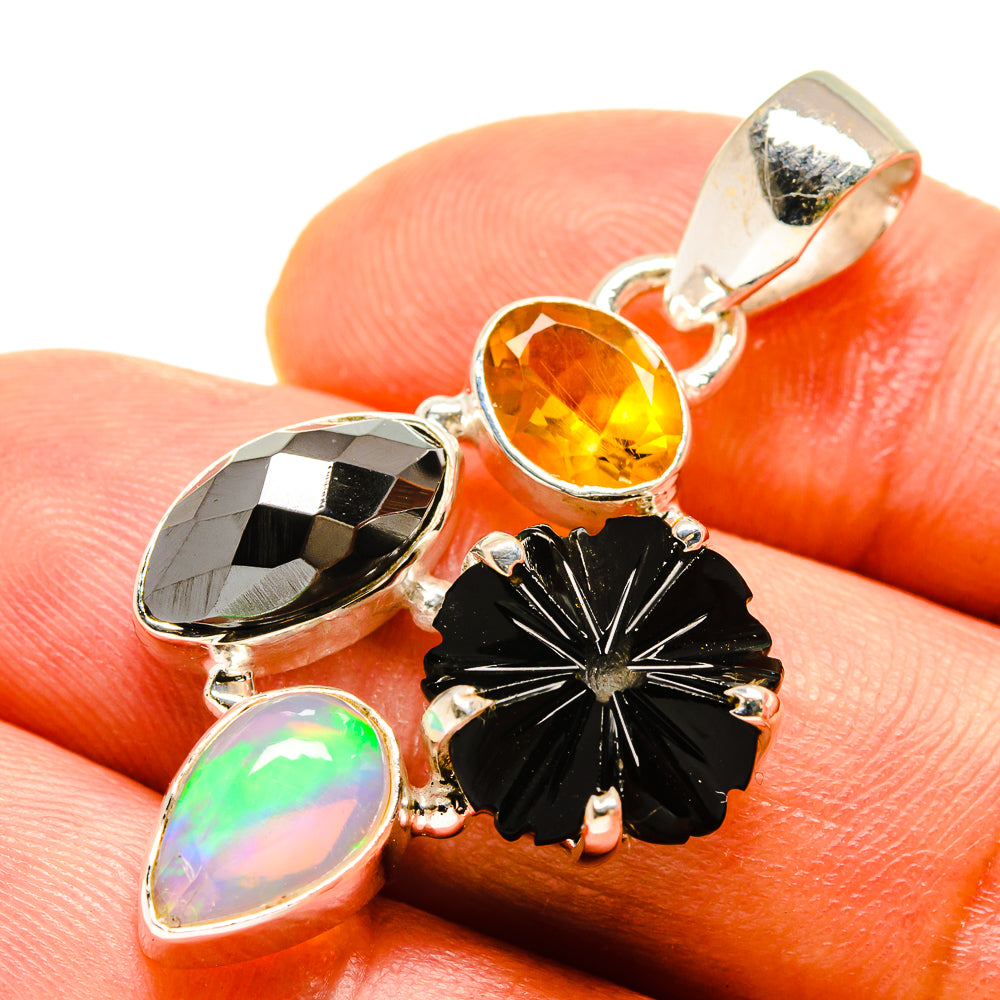 Black Onyx Pendants handcrafted by Anasilvercos - PD758510