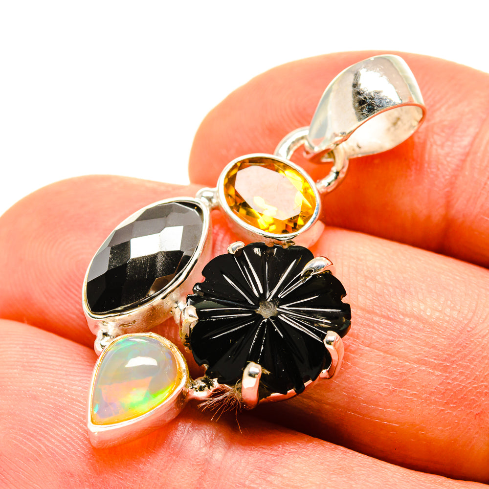 Black Onyx Pendants handcrafted by Anasilvercos - PD758513