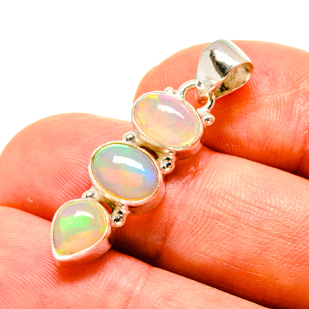 Ethiopian Opal Pendants handcrafted by Anasilvercos - PD758518