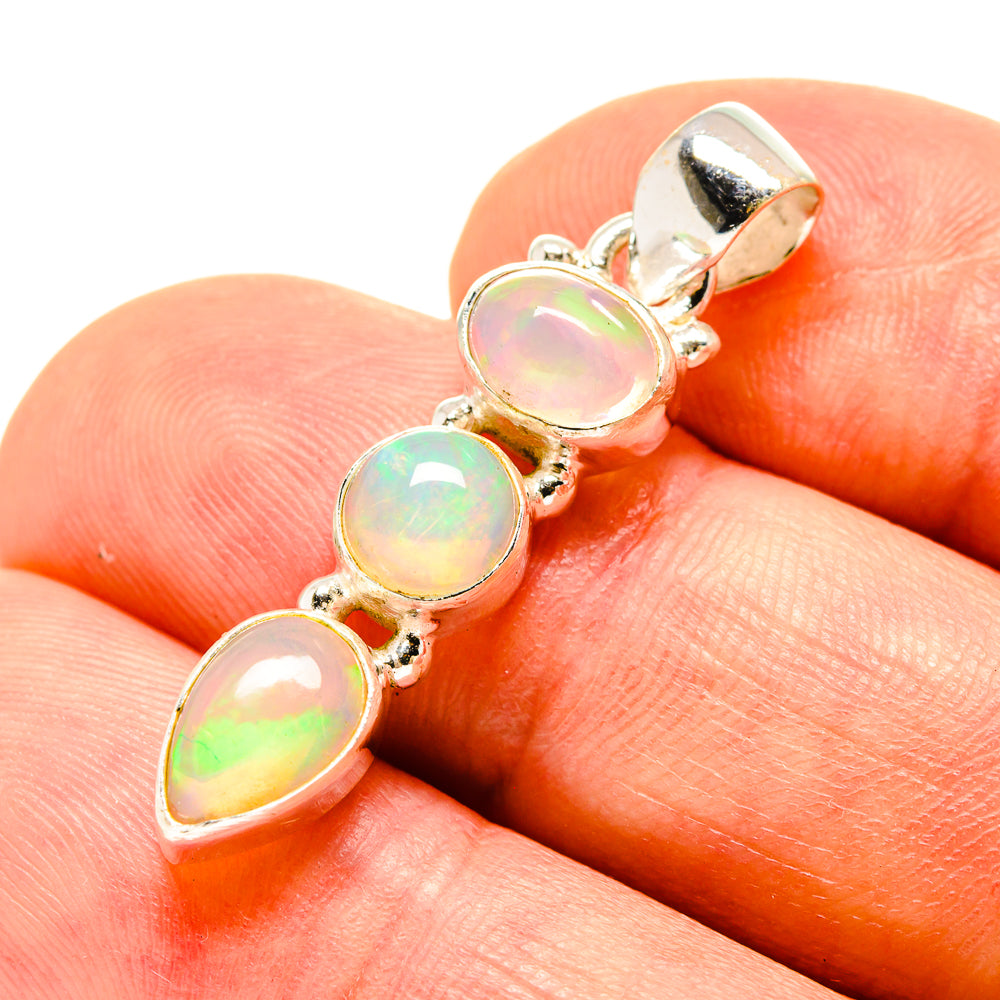 Ethiopian Opal Pendants handcrafted by Anasilvercos - PD758519