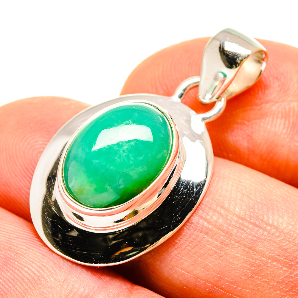 Chrysoprase Pendants handcrafted by Anasilvercos - PD758524