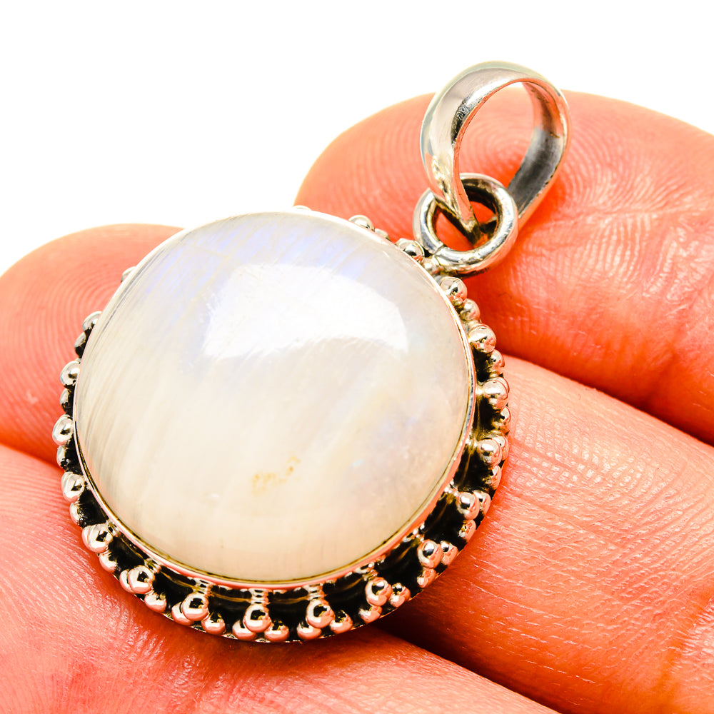 Rainbow Moonstone Pendants handcrafted by Anasilvercos - PD758527