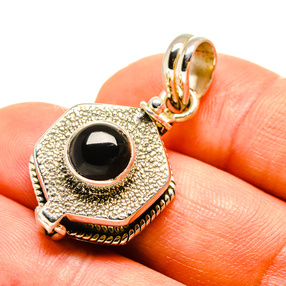 Black Onyx Pendants handcrafted by Anasilvercos - PD758545