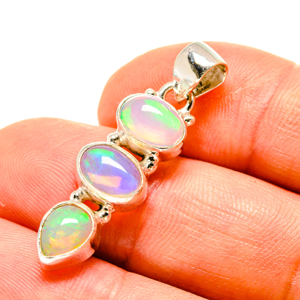 Ethiopian Opal Pendants handcrafted by Anasilvercos - PD758546