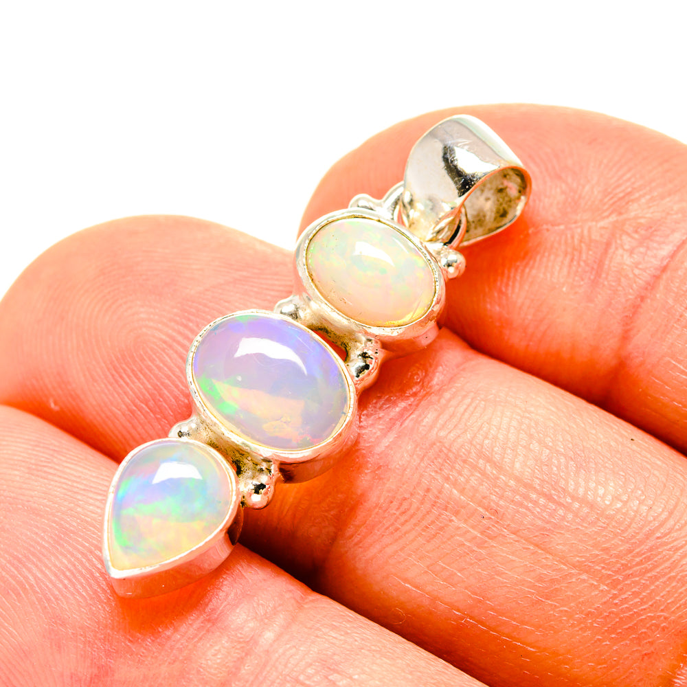 Ethiopian Opal Pendants handcrafted by Anasilvercos - PD758547